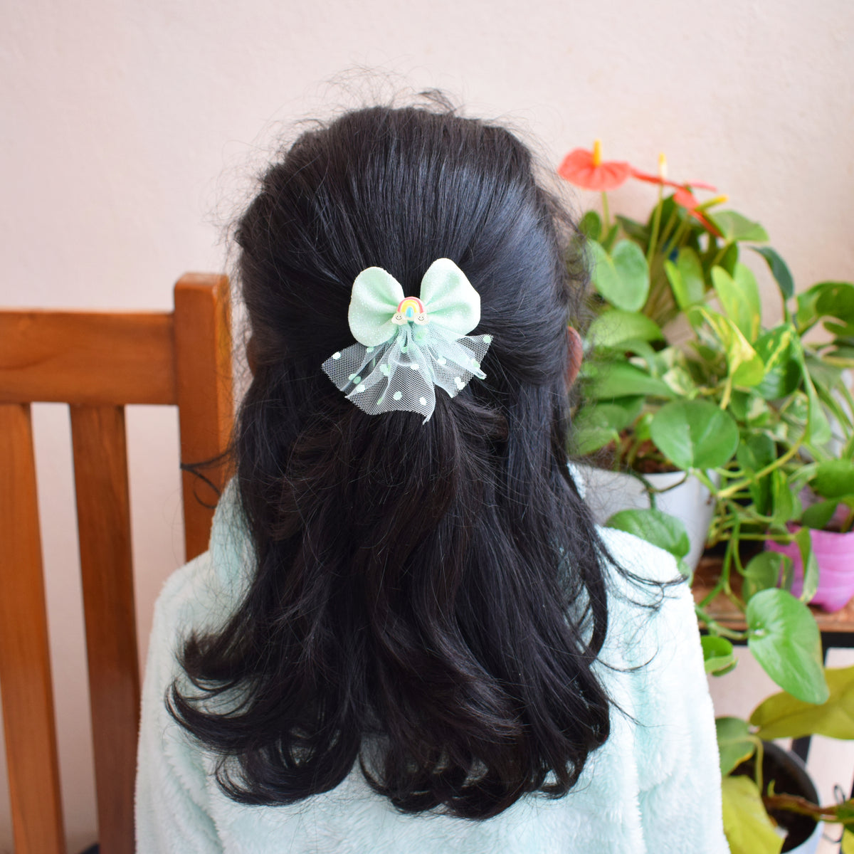 Cute Shimmer Bow Kids Clips