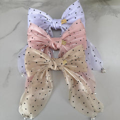 Bow Barrette-Dots