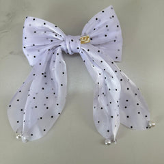 Bow Barrette-Dots