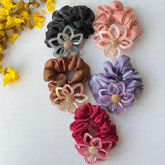 Flower Scrunchies