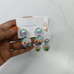 Enamel Earrings