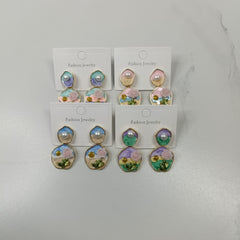 Enamel Earrings