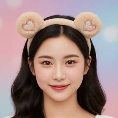Heart Shaped Fur Headband