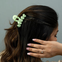 Heart Matt Hair Claw