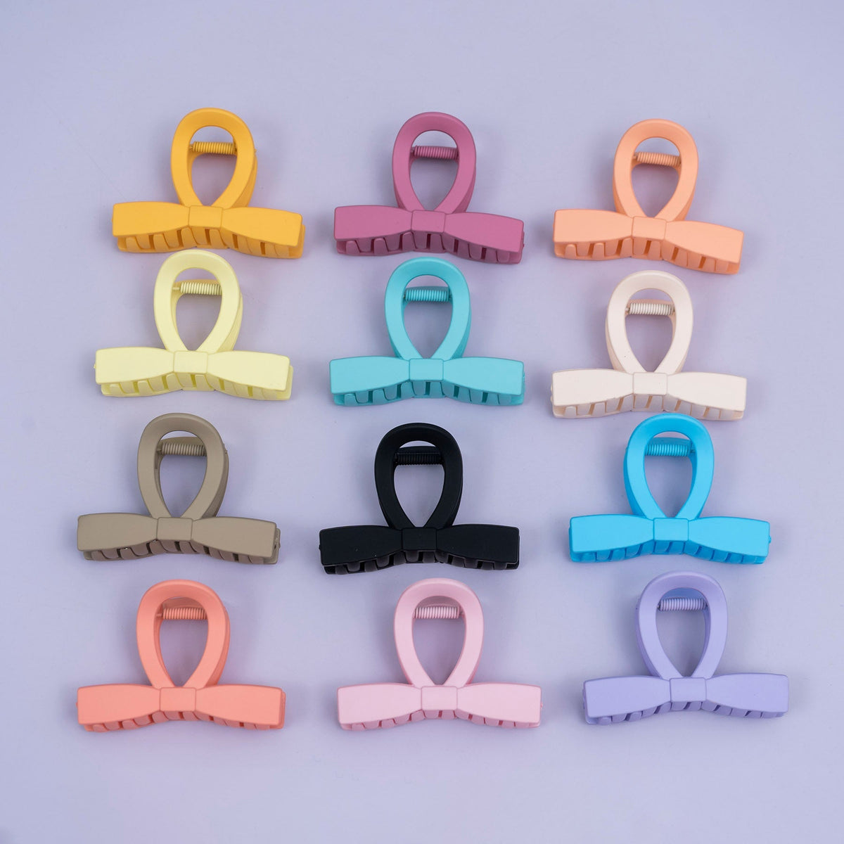 Bow Shape Matte Hair Claw