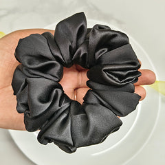 Satin Scrunchies - Black