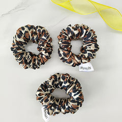 Animal Print Satin Scrunchies