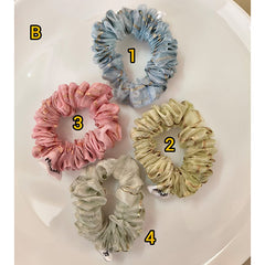 Organza Medium Printed Scrunchies