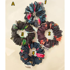 Organza Medium Printed Scrunchies