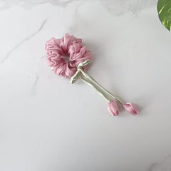Chiffon Tulip Scrunchies