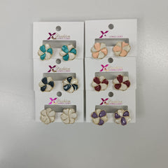 Enamel Flower Earrings