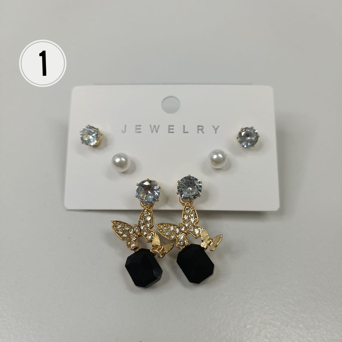 Black Combo Earrings