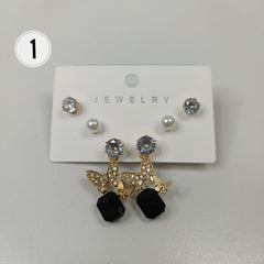 Black Combo Earrings