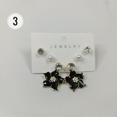 Black Combo Earrings