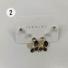 Black Combo Earrings