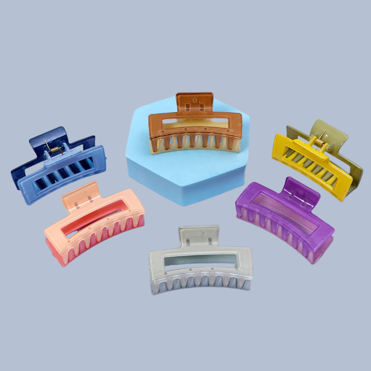 Rectangle Dual Shade Hairclaw