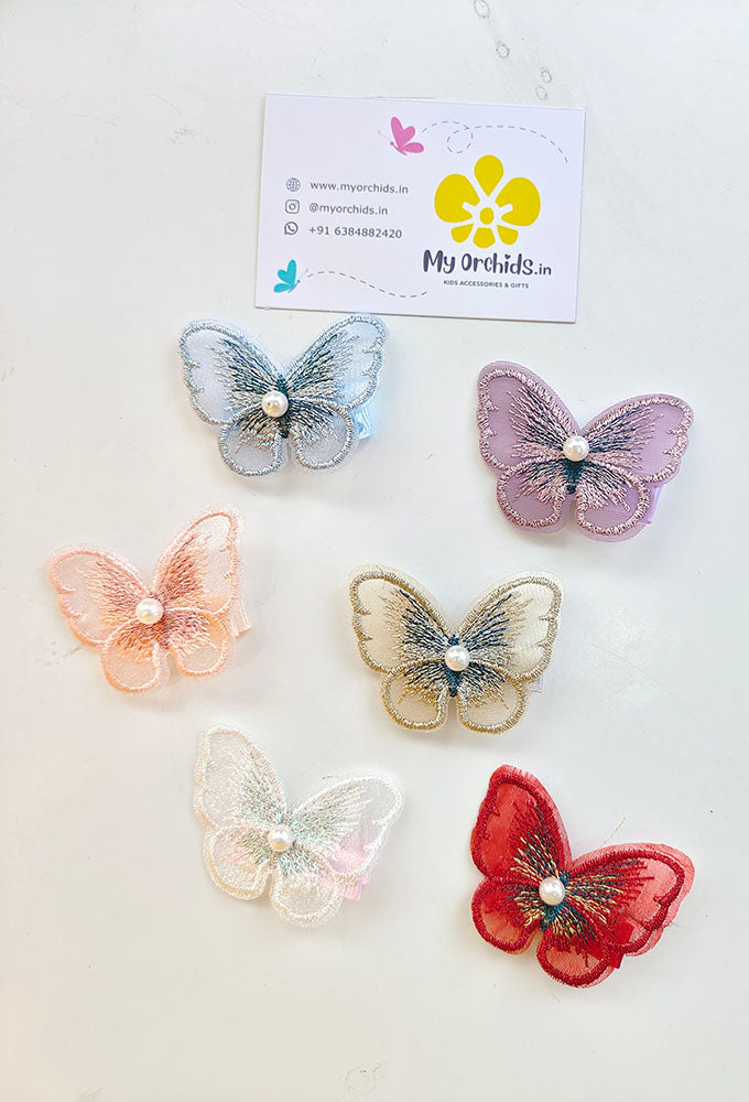 Cute Butterfly Alligator Clips – My Orchids